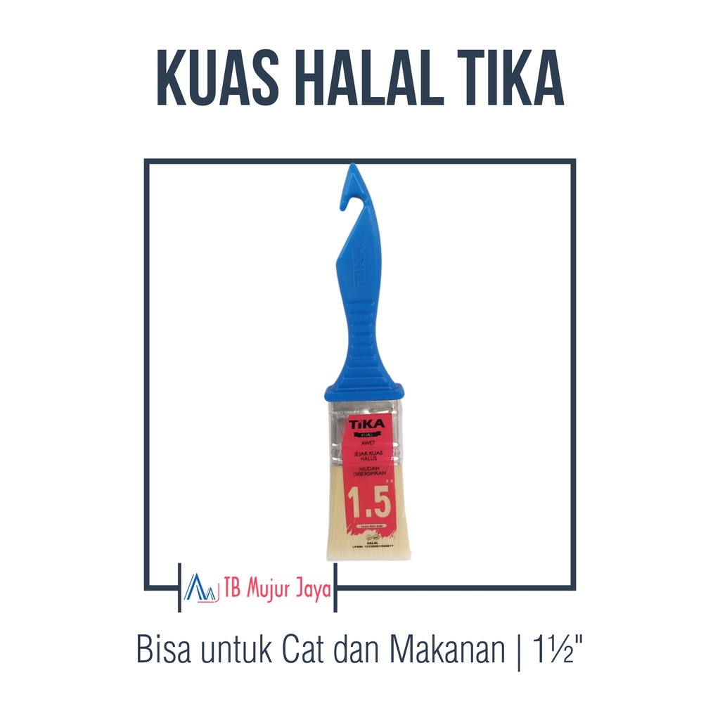 Jual Kuas Cat / Kuas Makanan Tika / INDACO 1,5 inch | Shopee Indonesia