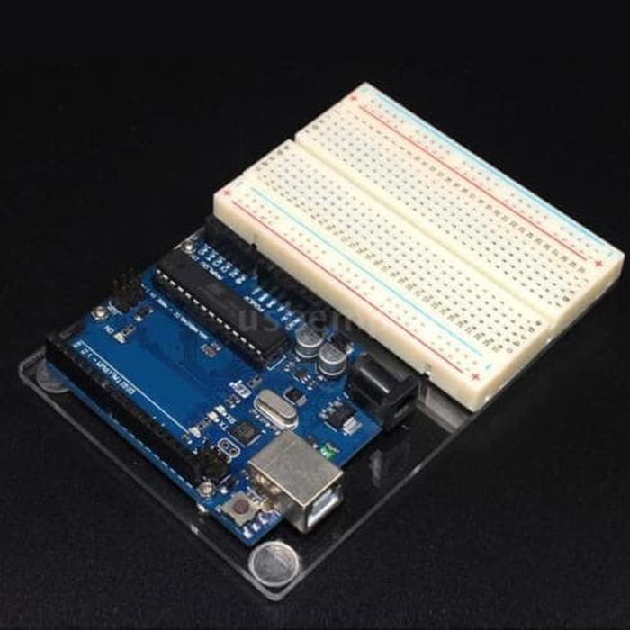 Jual Alas Acrylic untuk Eksperimen Arduinoo Uno dan Breadboard 400ties ...
