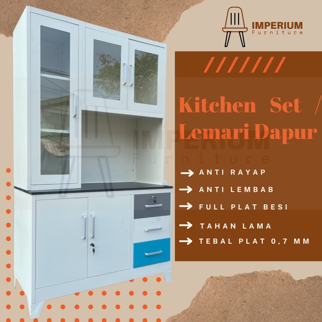 Jual Kitchen Cabinet Besi / Kitchen Set Besi / Lemari Dapur Besi ...