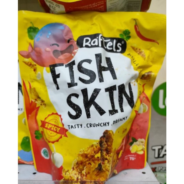 Jual Raftels Fish Skin / Original / Spicy Fish Skin / 75 gr | Shopee ...