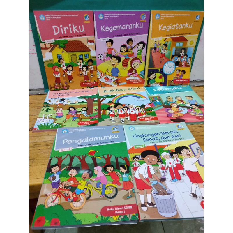 Jual Buku Paket Tematik SD kelas 1 Tema 12345678 Diknas | Shopee Indonesia