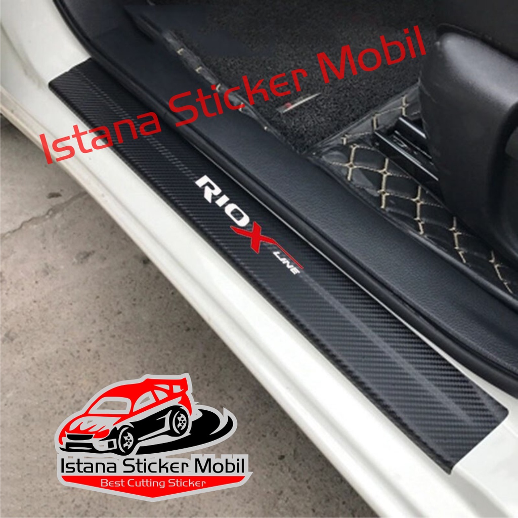Jual STIKER CARBON 3D MOBIL KIA RIO SILLPLATE KIA RIO XLINE STICKER ...