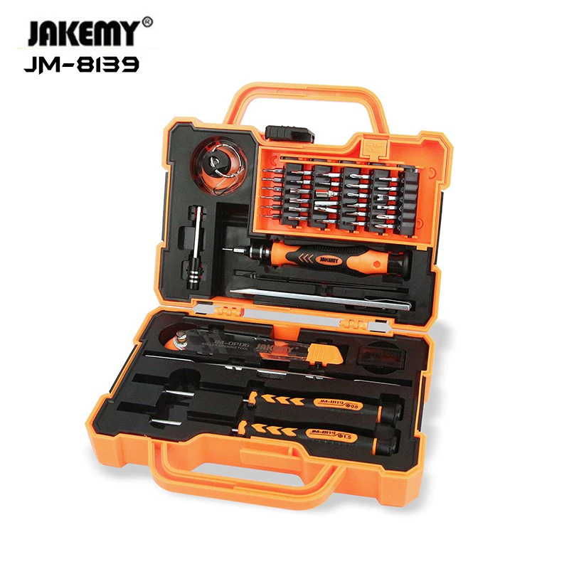 Jakemy Obeng Set JM-8139 Teknisi Hp Komputer, Laptop Professional Service Tools Kit
