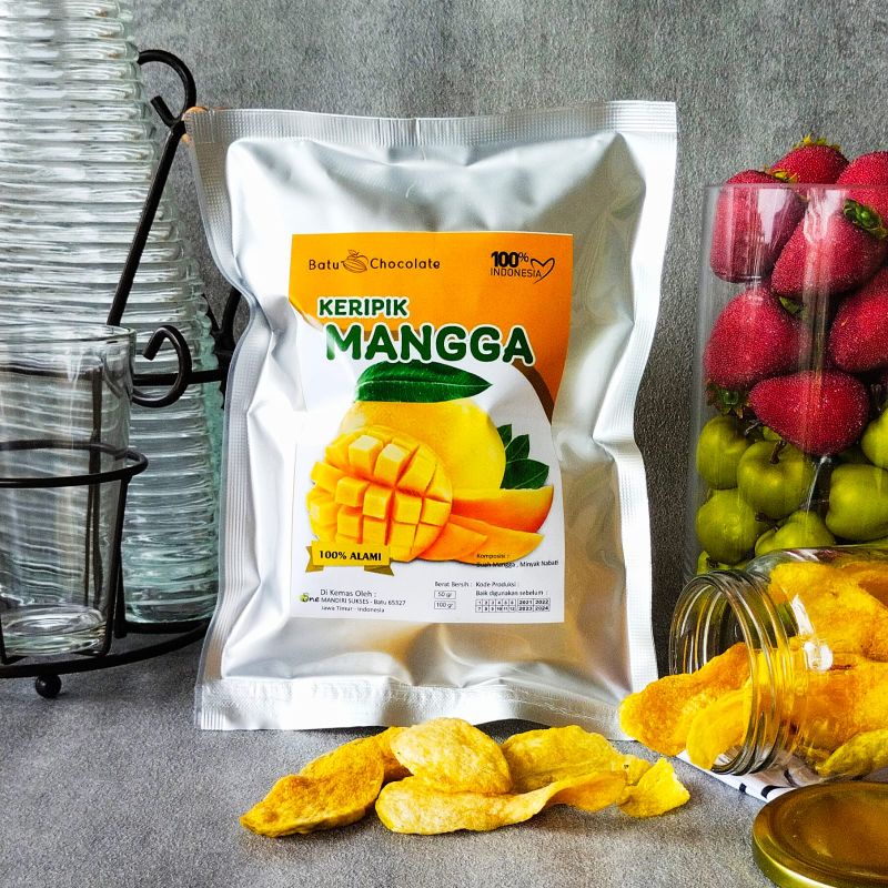 Jual Keripik Buah Mangga Oleh Oleh Khas Malang Kemasan Isi 65