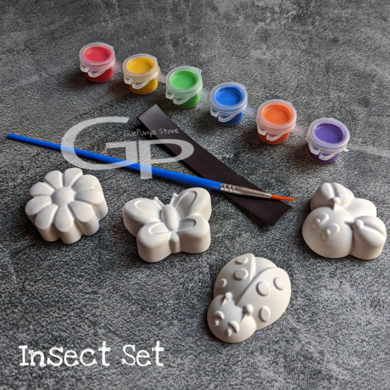 Jual Mini Insect Set - DIY Fridge Magnet Butterfly Bug Bee Flower Kupu ...