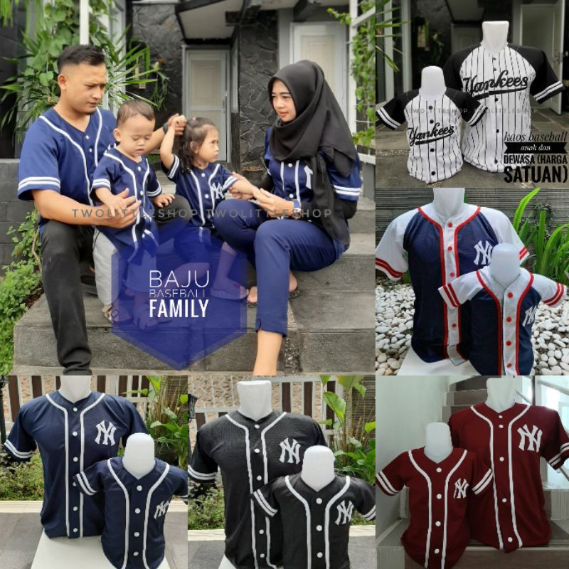 Jual kaos jersey DS navy premium / baju baseball jersey unisex / tshirt  baseball