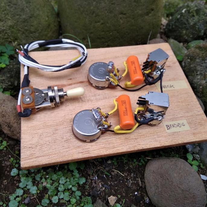 Jual Wiring Gitar Les Paul 50S Gibson Epiphone With Push Pull Treble