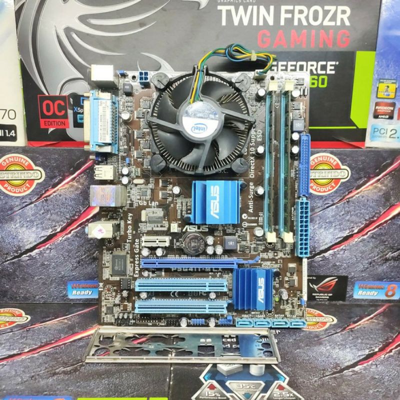 Jual PAKET Motherboard ASUS G41 Processor Intel Core 2 Quad Q8200 RAM 4Gb BONUS Fan Processor