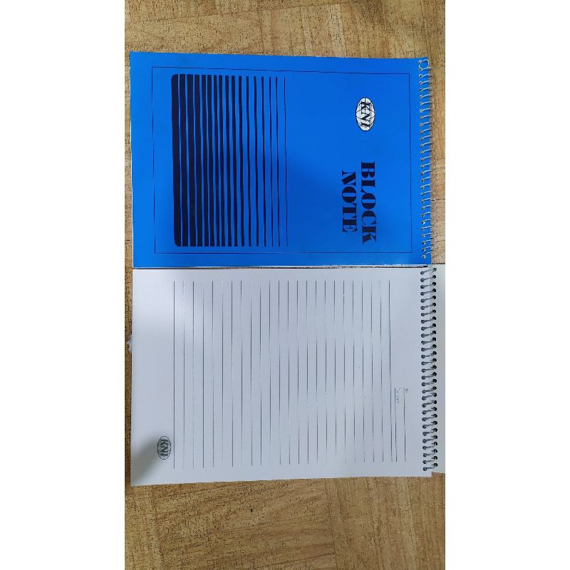 Jual Buku Notes spiral garis/tidak polos A5 KNI (45 lembar/harga satuan ...