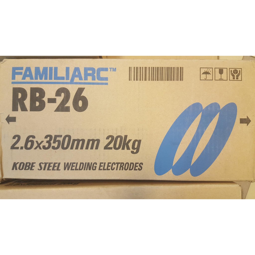 Jual Kawat Las RB26 Kobe Steel Kawat Las RB26 2.6 Mm 20Kg | Shopee ...