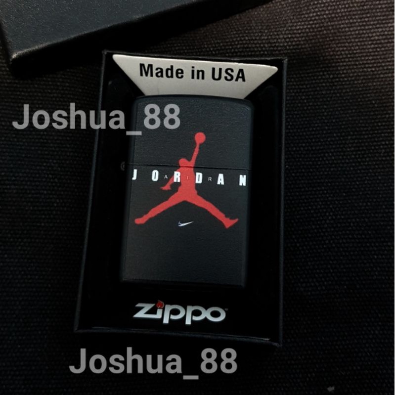 Jual Zippo custom Nike Jordan Black matte keren Shopee Indonesia