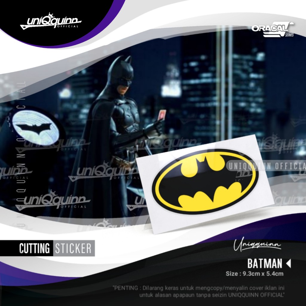 Jual UQ CUTTING STICKER BATMAN LOGO | STIKER LOGO BATMAN | Shopee Indonesia