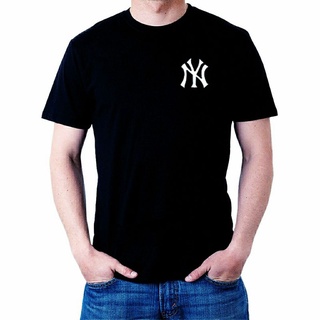 Kaos Baju Pria Wanita New York Yankees MLB Bahan katun