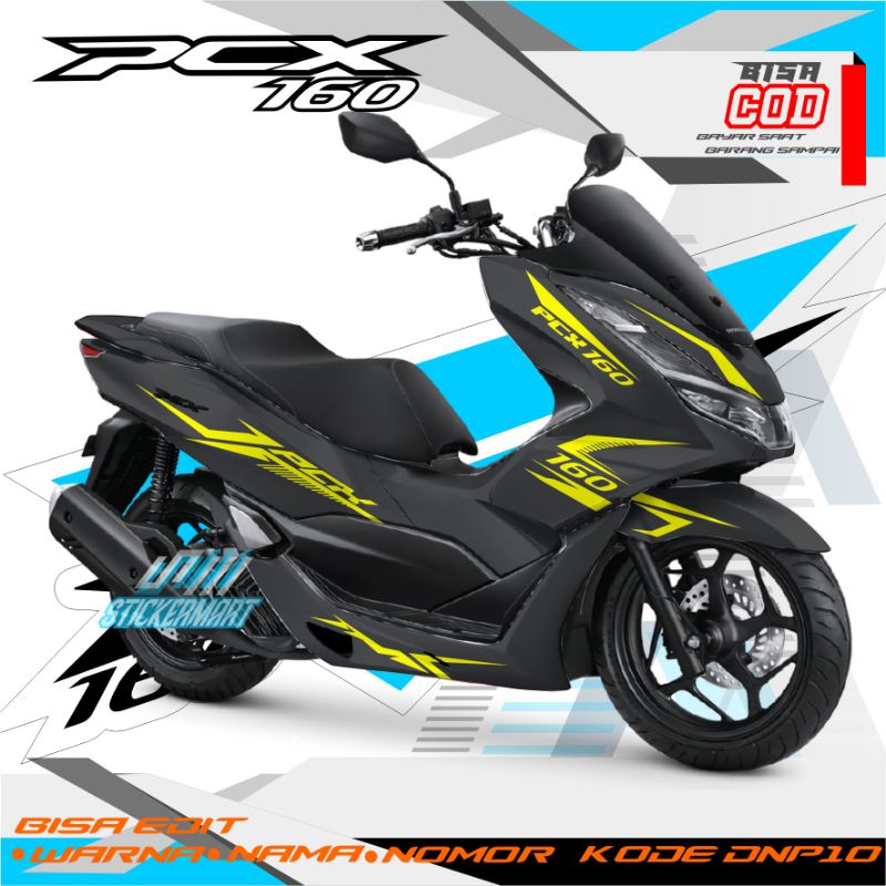 Jual DECAL New PCX 160 Motif grafis excellent variasi simple warna full ...