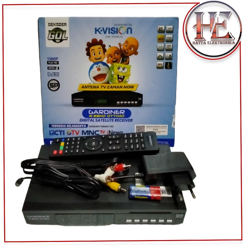 Jual SATU SET PARABOLA MINI KECIL RECEIVER KVISION GOL GARDINER OTTIMO