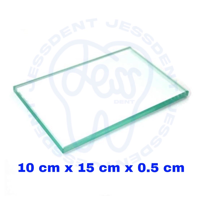 Jual glass plate dental glass slab mixing slab glass plate dental
