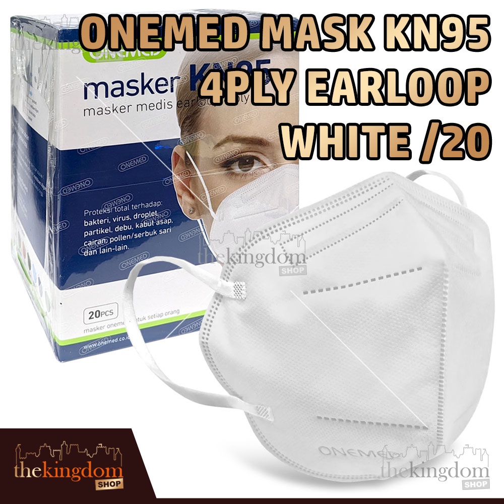 Jual OneMed Mask N95 KN95 4Ply Particulate Respirator Masker Earloop ...