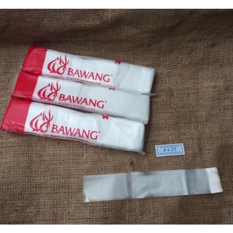 Jual Plastik Pe Bawang Ukuran 4x23 / Plastik es lilin - mambo Uk. 4x23 ...
