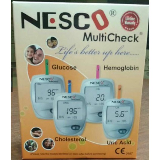 Jual NESCO MULTICHECK 4 IN 1 - ALAT TEST GULA-KOLESTROL-ASAM URAT-HB ...