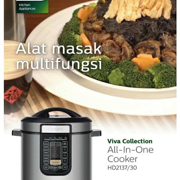 Jual PHILIPS HD2137 Philips Electric Pressure Cooker 6 liter Shopee