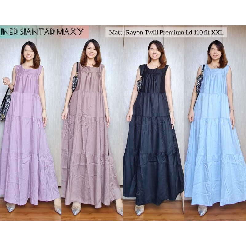Jual INER MAXI SIANTAR RAYON TWILL / INNER MAXY DRESS RAYON TWILL BEST ...