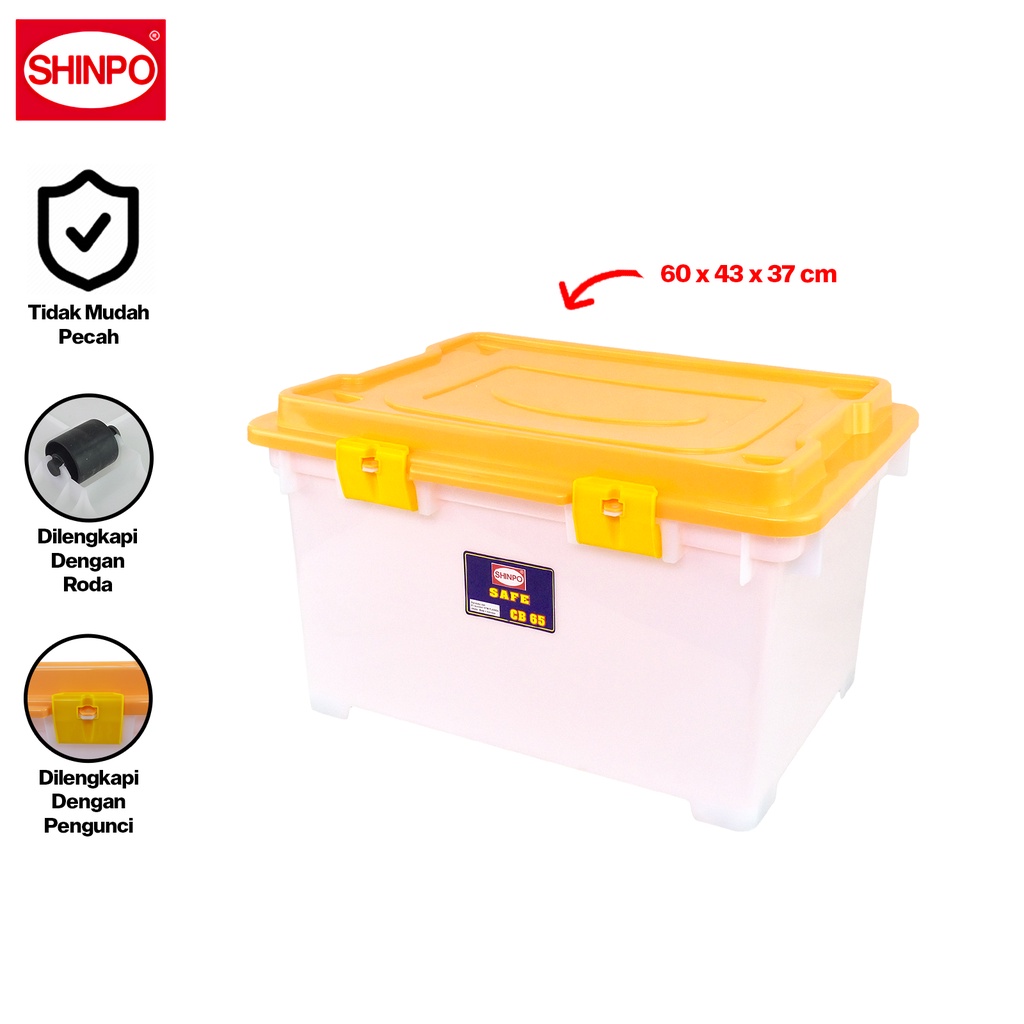 Jual SHINPO Kontainer Plastik Dengan Roda Safe Container Box Kotak ...