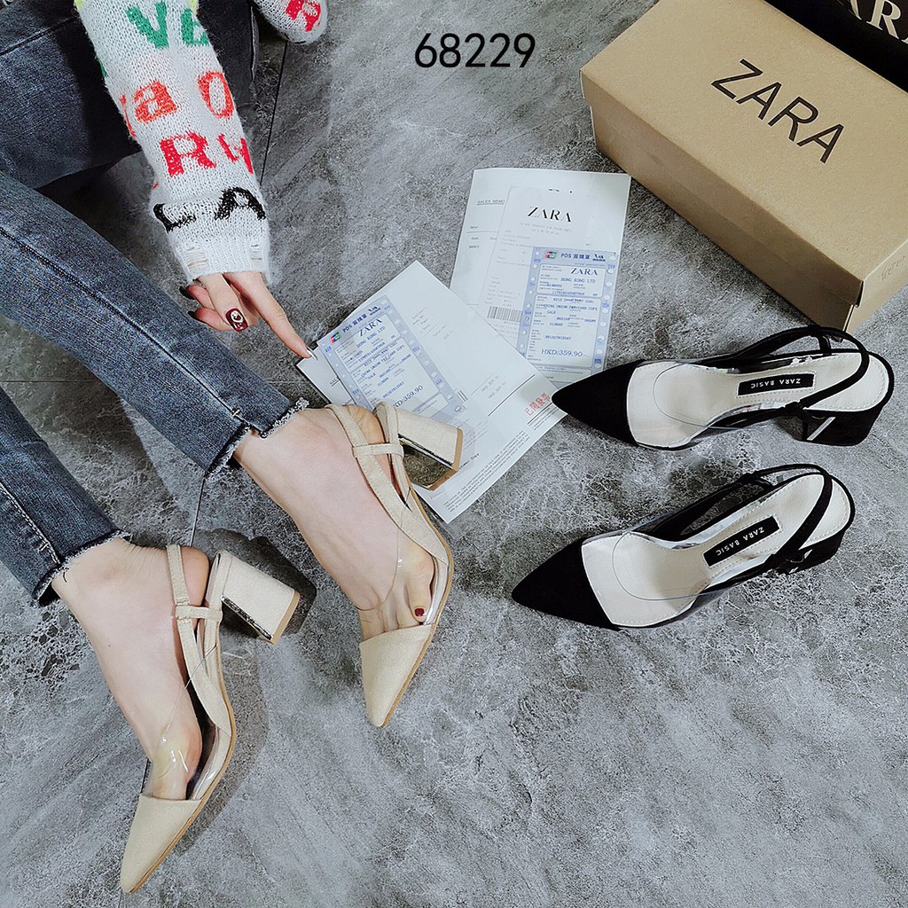 Zara vinyl slingback sales shoes