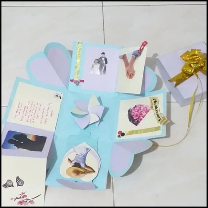 Jual Kadohadiah Happy Wedding Anniversary Pernikahanpacar Romantis Unik Ungu Shopee Indonesia 5358