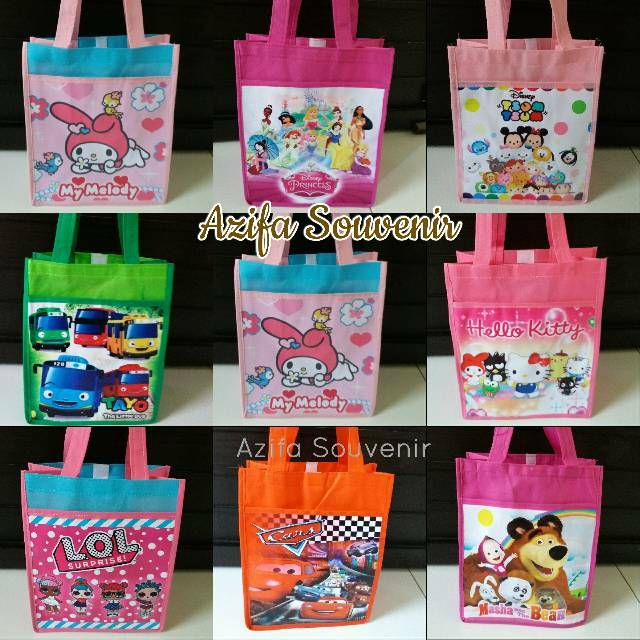 Jual Tas / Goodie Bag Souvenir Ulang Tahun / Ultah Anak model KANTUNG