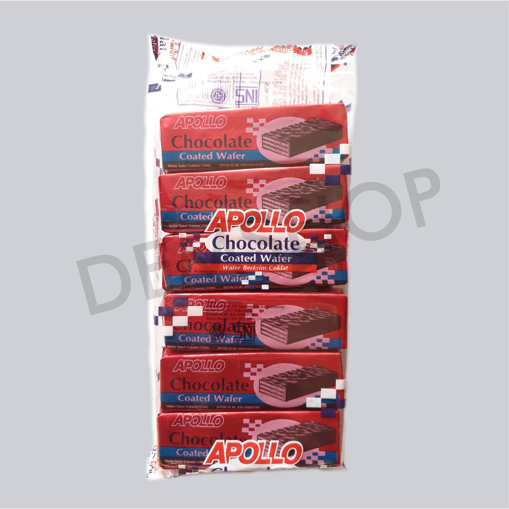 Jual Apollo Milk Wafer Cream Susu/ Coklat Wafer 1 Pack Isi 12 - 144 ...