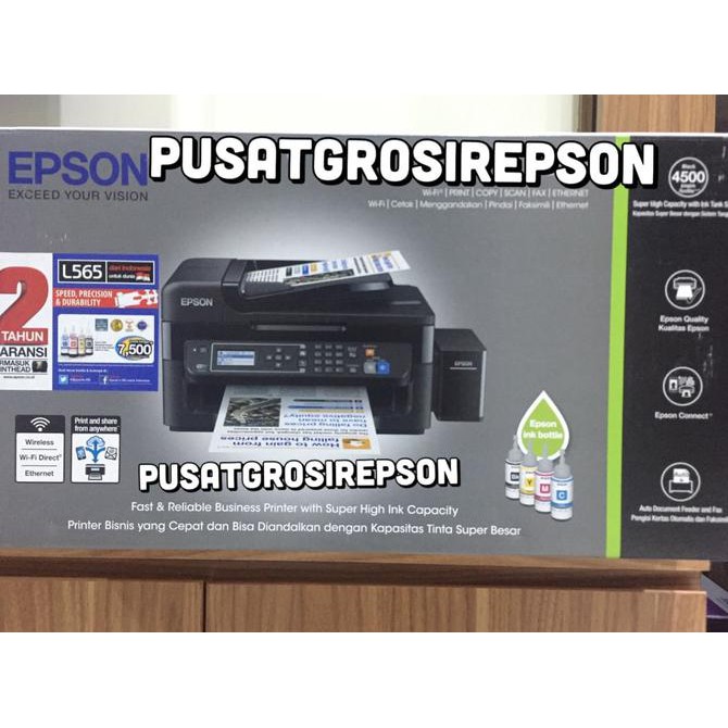 Jual Printer Epson L565 A4 Color Mfp Psc Fax Lan Wifi Shopee Indonesia 1924