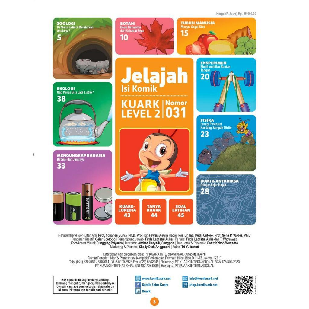 Jual KUARK Komik Sains Level II Nomor 031 New Normal - Materi OSK 2024 ...