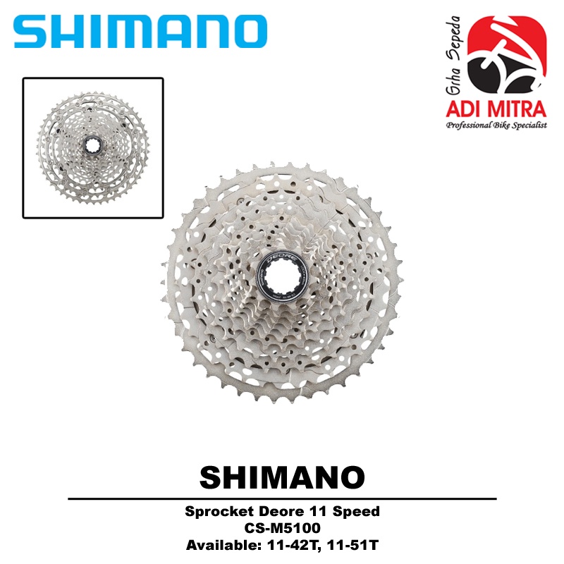 Cassette Shimano Deore CS-M5100 11 Vitesses 11-50 Dents – Neuve Sous Emballage
