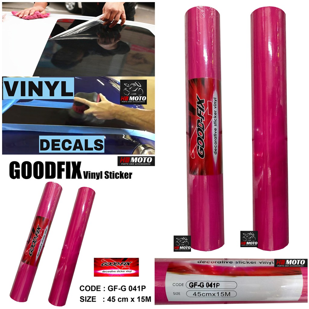 Jual Sticker Vinyl GoodFix Pink Glossy/ Scotlight Vinyl GoodFix/Sticker ...