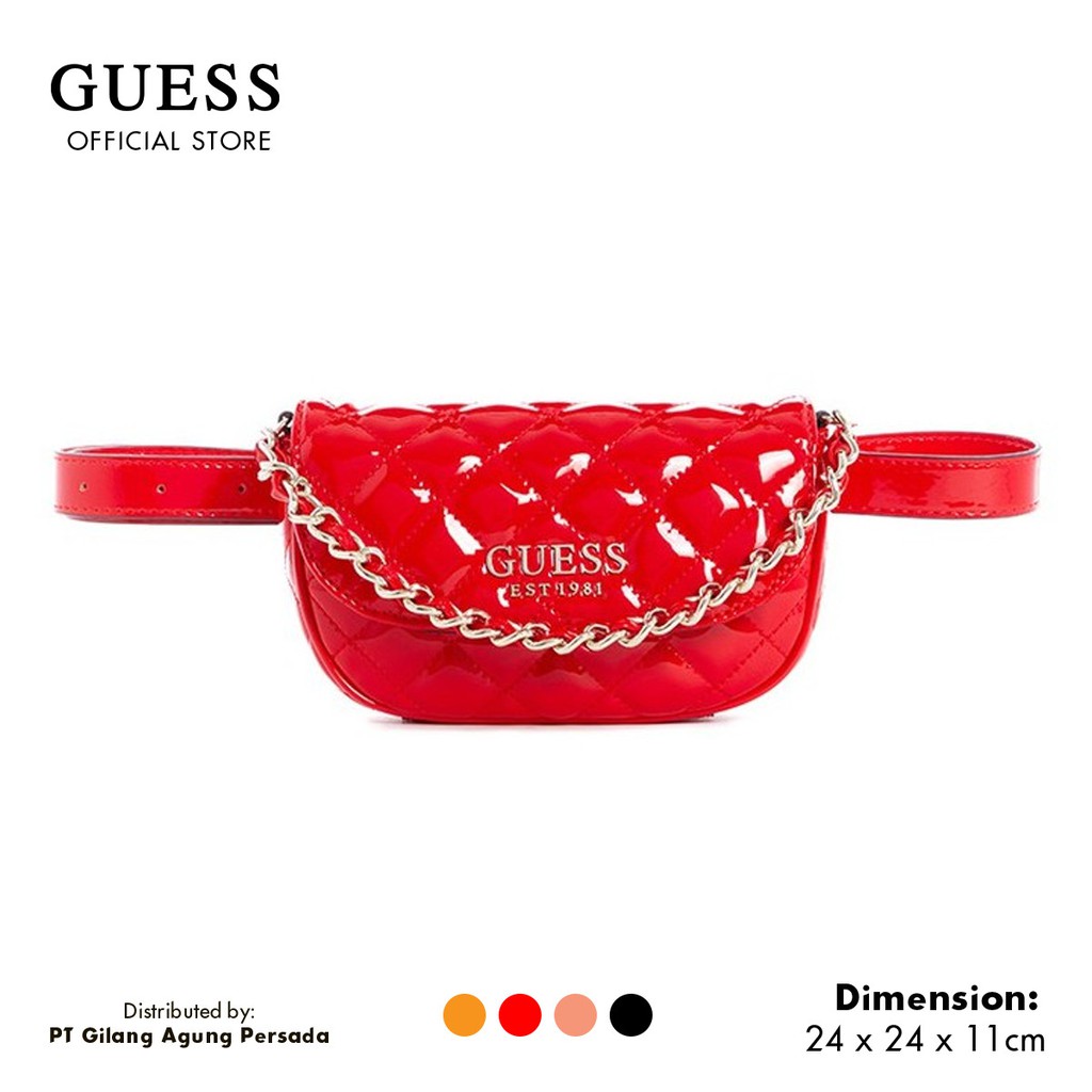 Guess red outlet belt bag