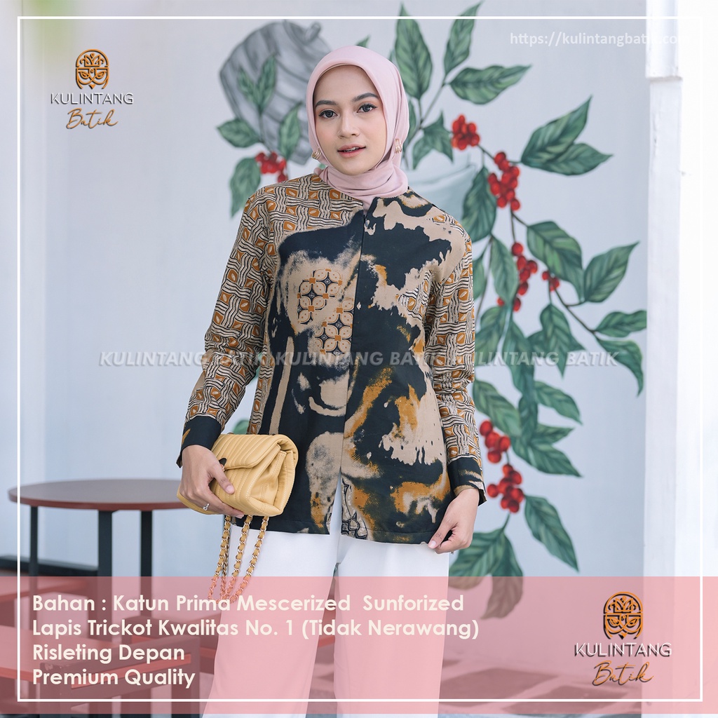 Jual Kulintang Batik - Atasan Blouse Batik Wanita Kerja Kantor LAPIS