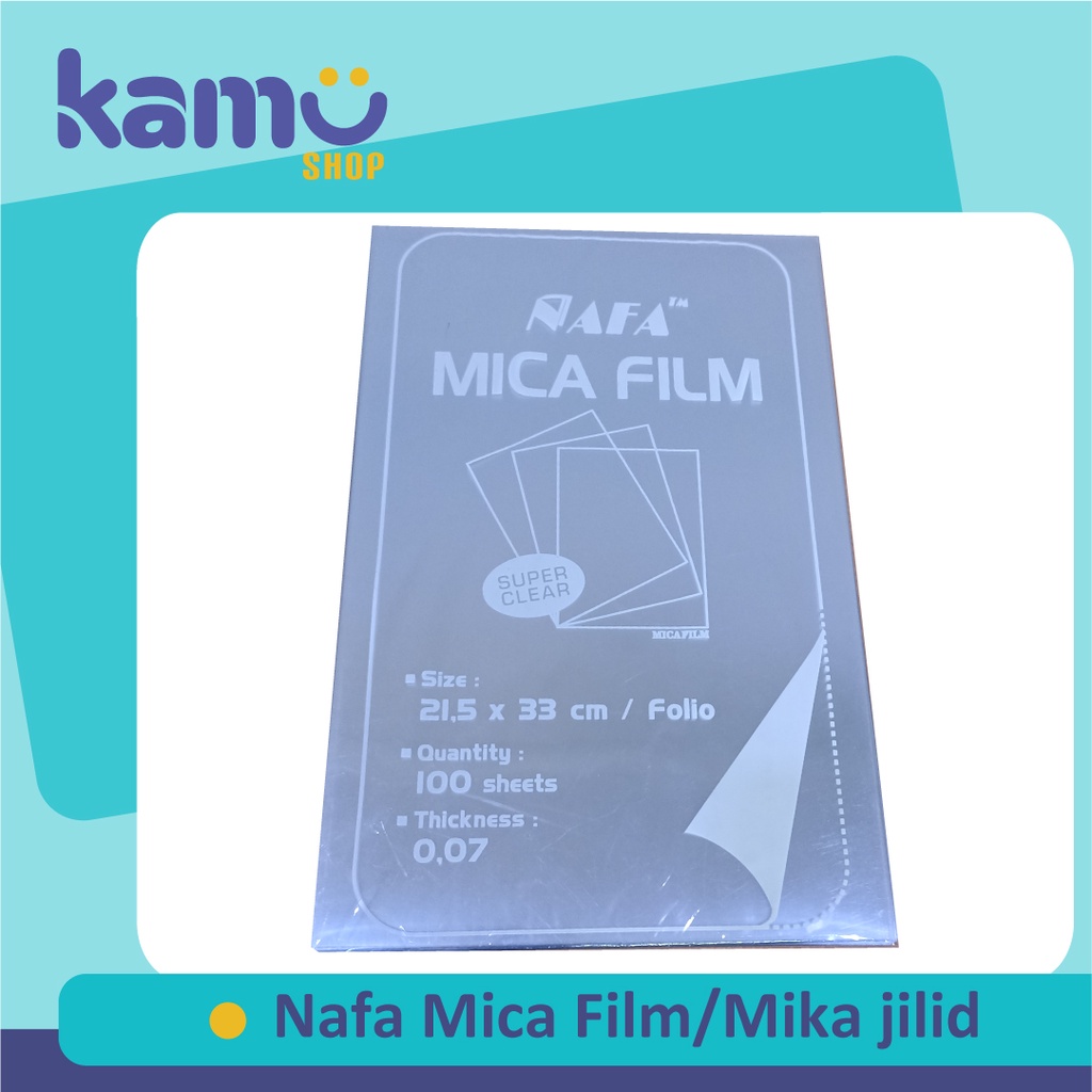 Jual Nafa Mica Film / Mika jilid isi / Plastik Jilid / Cover Jilid Isi ...