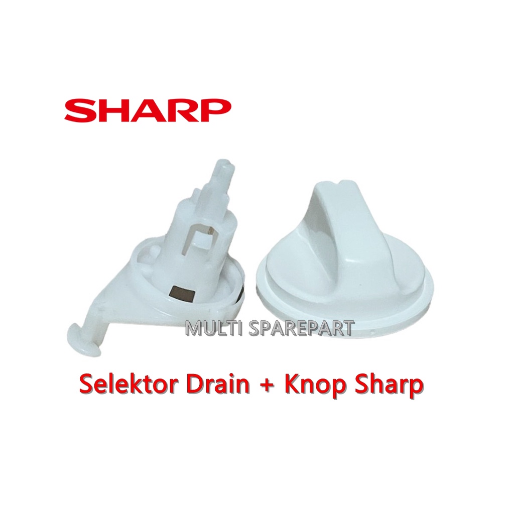 Jual Selektor Drain Mesin Cuci SHARP dan KNOP SEPAKET FULLSET | Shopee ...
