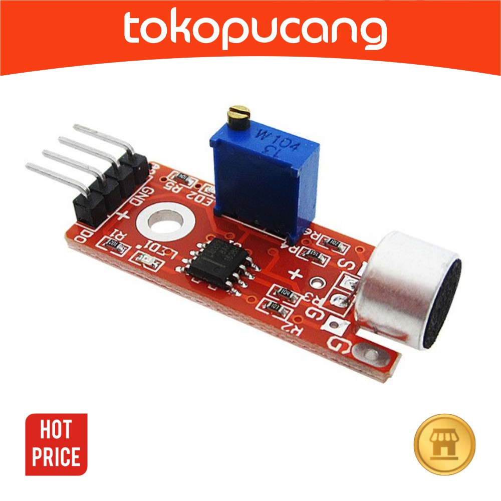Jual Sensor Suara Arduino Sound Mic Microphone KY-037 Detection Module ...