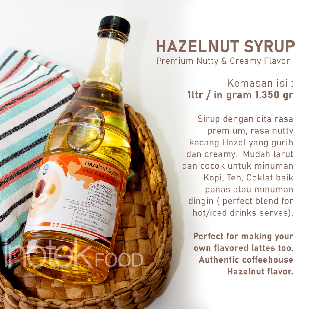 Jual Hazelnut Premium Syrup (Sirup premium rasa Hazelnut) | Shopee ...