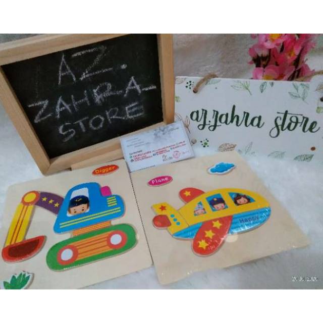 Jual PUZZLE KAYU TRANSPORTASI | Shopee Indonesia