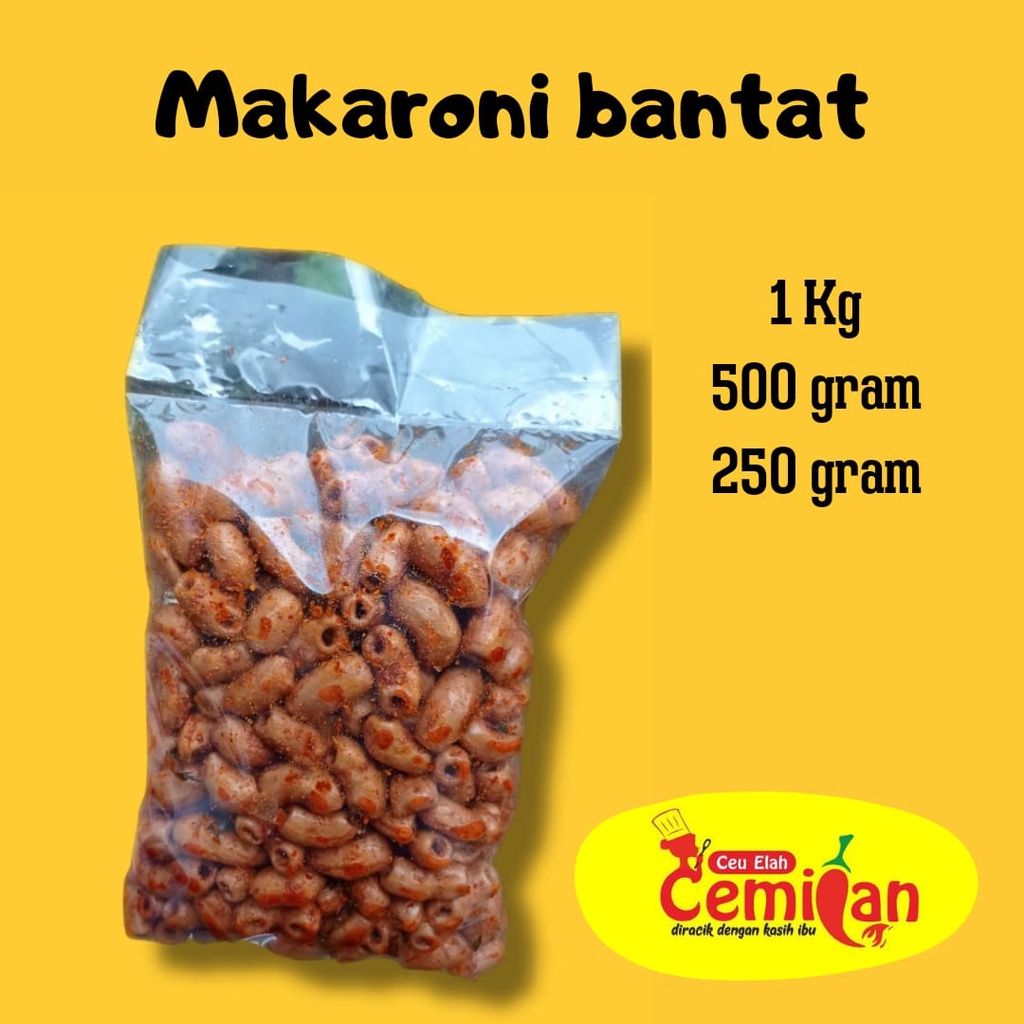 Jual Makaroni Bantat Kiloan Kemasan Gram Cemilan Ceu Elah Shopee Indonesia