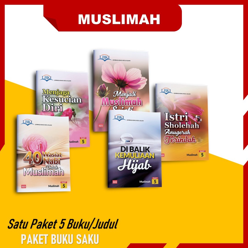 Jual Buku Paket Saku Islami Muslimah Menjadi Muslimah Sejati Menjaga