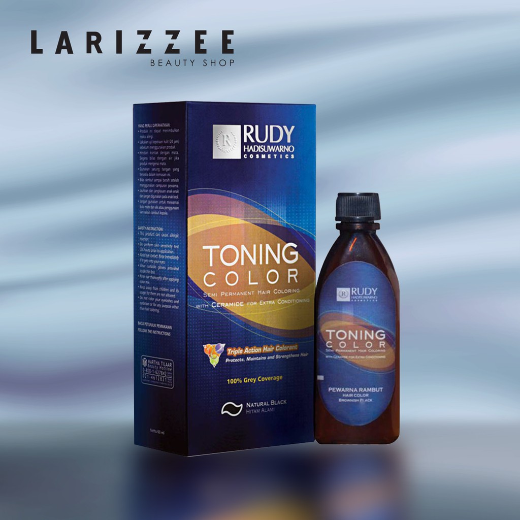 Jual RUDY TONING COLOR 60ML # NATURAL BLACK | Shopee Indonesia