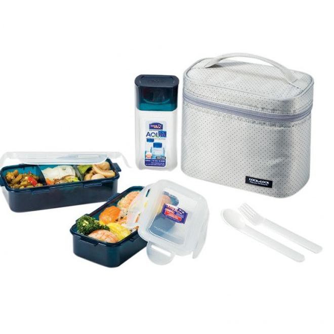 Jual LocknLock - Lunch Box Set dengan Botol Air Minum . | Shopee Indonesia