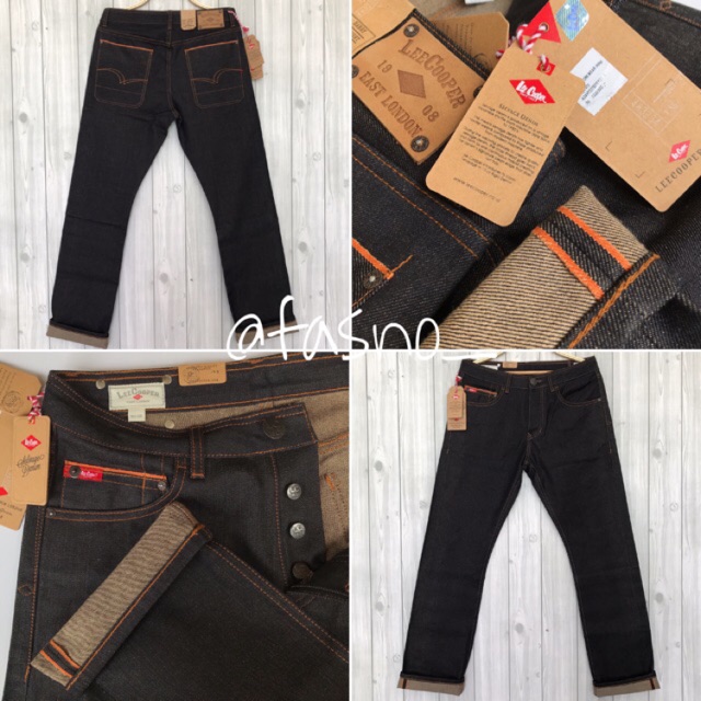 Lee cooper store selvedge jeans