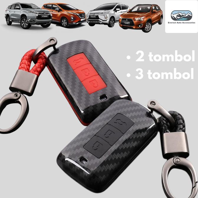 Jual Key Case Xpander Pajero Livina Casing Kunci Cover Carbon ...