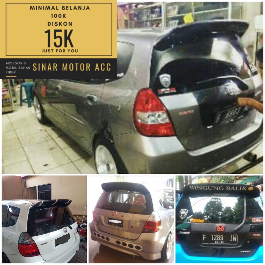Jual Spoiler Spoon Racing Custom Modif Khusus Honda Jazz GD3 Vtec dan ...