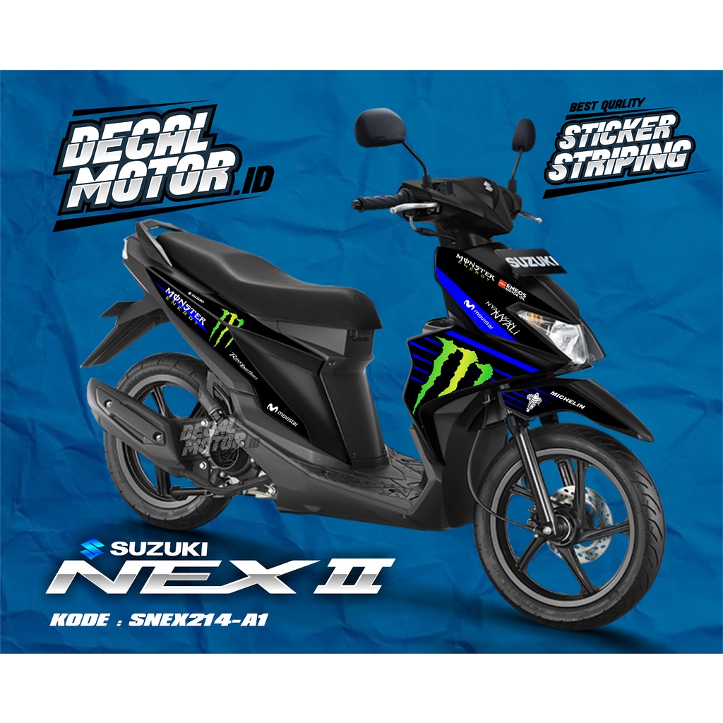 Jual Cetak Stripping Motor Suzuki Nex Sticker Stripping Variasi Lis