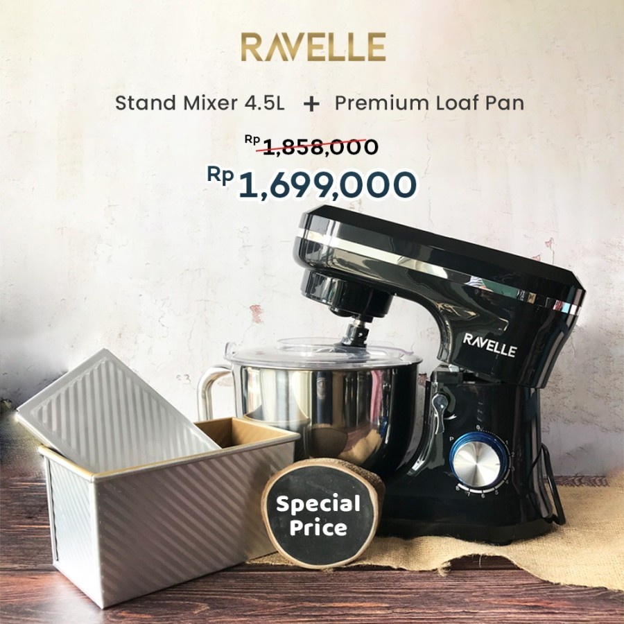 Jual Stand Mixer RAVELLE 4.5 L - Standing Mixer Kapasitas 4.5 Liter ...